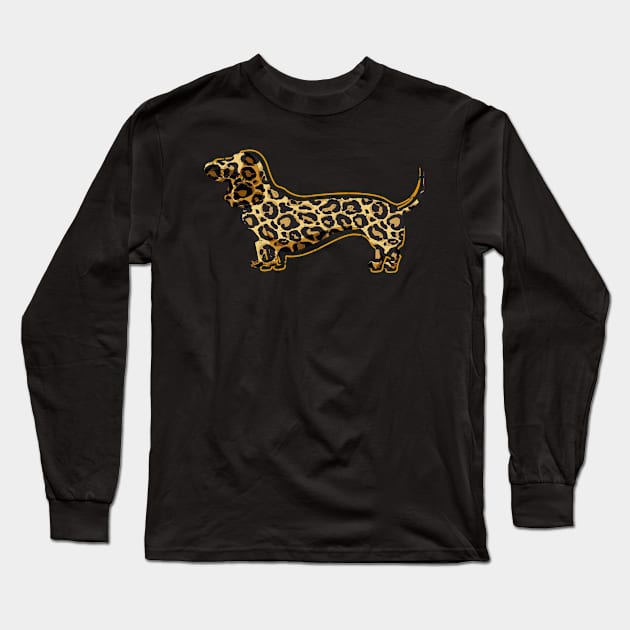 Leopard Wiener Dog Long Sleeve T-Shirt by shirtsyoulike